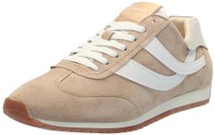Vince Women's Oasis Runner-w Lace Up Fashion Sneaker, New Camel Tan/Foam White, 9.5