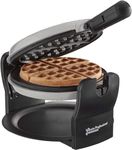 Belgian Waffle Maker Rotary Electric Iron 180� with Non Stick Coated Cooking Plates, 920W (Graphite)