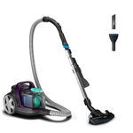 Philips FC9571/01 Bagless Vacuum Cleaner, Adjustable Suction Dry Vacuum with PowerCyclone 7 Technology, Allergy H13 Filter, and TriActive Nozzle for Maximum Performance and Hygienic Dust Disposal