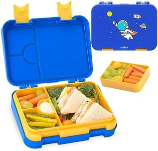 Ordiffo Bento Lunch Box for Kids, BPA-Free Leakproof Lunch Containers with 4-6 Compartments Kids Bento Lunch Box for Children Boys Girls Toddlers Daycare School (Space Astronaut)