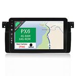 JOYX PX6 Android 10 Car Stereo Navigation Fit for BMW E46 / M3 / 3 series Head Unit | 8 Inch | 4G+64G | Free Canbus Backup Camera |GPS 1 Din |Support HDMI 4K-Video AHD-Camera DAB Steering Wheel BT 4G