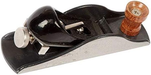 WORKPRO W052002 Block Plane, 1-5/8 in. Wide Blade, Cast Iron Body, Adjustable Cutting Depth, Black (Single Pack)