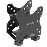 VIVO Adjustable Thin Client Mini PC Mount Bracket, CPU VESA Under Desk and Monitor Arm Computer Holder, Black, MOUNT-PC05C