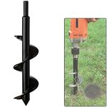 DIWUJI Garden Drill Digger, Soil Cultivator Drill Bit, Hex Shank Rust-Proof Steel, Flower Bulb Planters Auger for Digging Holes Deep Cultivating, DIY Tool for Planting Trees Shrubs (Dia:8cm L:30cm)