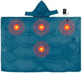 iClimb Heated Blanket with Hood and 5V 5000mAH Battery Pack (Blue)