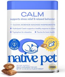 Native Pet Cat Calming Treats - Chicken Flavored Calming Chews for Cats