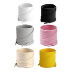 Lify Flat Shoelaces - 8MM (5/16" Inch) Wide - Shoe Laces For All types Shoes & Sneakers- Vibrant Colors: - Set of 6 (180CM (70.86-Inch), White, Black, Baby Pink, Beige, Yellow & Light Grey)