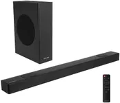 Westinghouse 5.1.2 Channel Sound Bar for Smart TV, 400W Surround Sound w/Dolby Atmos & Dolby Digital Plus, Wireless Subwoofer, Height Speakers, Home Theater Audio, Bluetooth, Roku TV Ready