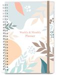Nokingo Undated Planner for 2024 or Any Year - Weekly & Monthly Organizer Notebook & Journal to Track Goals, 5.85" x 8.25", Perfect to Organize Your Daily Life, Twig Weekly Monthly Planner Undated