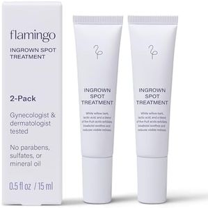 Flamingo Ingrown Hair Treatment, Spot Treatment Applicator, 0.5 FL OZ, Pack of 2- Dermatologist & Gynecologist Tested