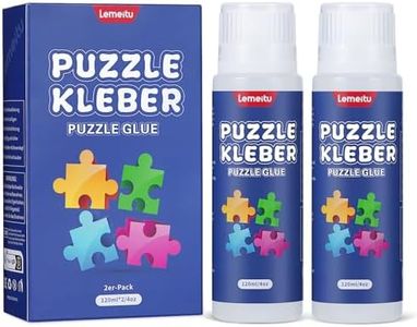 Lemeitu Glue de Rompecabezas de Lemeitu para 1000/1500/3000 Pieces Puzzles, Pegamento PVA no tóxico, Pegamento Adhesivo, seco rápido, 120 ml, 2 Paquete