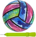 JSNING Watercolor Volleyball,Volleyball with Pump,Volleyball Soft Touch,Volley lite for Outdoor Indoor Beach Game,Official Size 5 Volleyball,Cool Cute Design