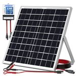 POWOXI 20W Solar Panel，12V Solar Panel Charger Kit + 8A Controller， Suitable for Automotive, Motorcycle, Boat, ATV, Marine, RV, Trailer, Powersports, Snowmobile etc. Various 12V Batteries.