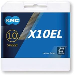 KMC Unisex's X10el Chain, Silver, 114 Link