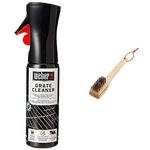 Weber Grill Grate Cleaner Spray | Biodegradable BBQ Cleaner | Weber Barbecue Accessories | Designed for Cleaning Cooking Grates and Internal Cookbox 300ml & Bamboo 30 cm Grill Brush