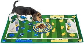 SlowTon Dog Snuffle Mat, Pet Training Pad Non Slip Feeding Nose Work Blanket Puppy Natural Foraging Skills Stress Release Soft Interactive Food Dispenser Toy (39.3” x 25.5”)