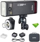 GODOX AD200 Pro II AD200ProII 200Ws 2.4G TTL Flash Strobe, 500 Full Power Flashes, Recycle Time Approx.0.01~1.8s Pocket Strobe Flash for Canon, Sony, Nikon, Fuji, Olympus, Panasonic(AD200Pro Upgraded)