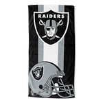 Northwest NFL Las Vegas Raiders Unisex-Adult Beach Towel, Cotton, 30" x 60", Zone Read