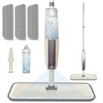 Spray Mops for Floor Cleaning: MEXERRIS Wet Mop with 3 Washable Pads for Swiffer Powermop - Floor Mop with Refillable Bottle - Home Commercial Dust Mops for Hardwood Laminate Ceramic Tiles