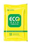 Eco Bath London Wipes Large Zip Lock Towelettes 8 Packs X 10 Wipes Alcohol Free Antiseptic Wet Wipes For Cleansing, Protecting & Moisturizing