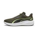 PUMA Unisex Skyrocket LITE Road Running Shoe, Dark Olive-Fizzy Apple, 8 UK