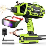 Handheld Welding Machine 220V with Auto Darkening Goggles: Portable IGBT Inverter ARC Welder Gun Stick Welder - 5 Variable Current Adjustment for 3/32"-1/8" Rods and DIY,Professional Use,Repair(Green)