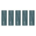 Silicon Power 5-Pack 64GB Mobile C07 USB Type-C Flash Thumb Drive - Deep Blue