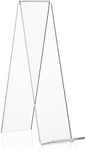 VITAdisplays Angle Stand, Book Stand, Goods Carrier as Bookend and Stand Made of Original Plexiglas (Transparent, 20.0 cm)