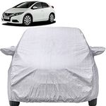 Autofact Waterproof Car Body Cover Compatible with Honda Civic (2006 to 2016) with Mirror Pockets (Shinning Silver)