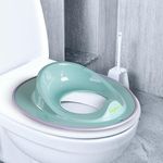 Baybee Maza Baby Potty Seat for Kids 0 to 5 Years, Portable Baby Toilet Seat for Kids with Anti Slip Strip, Splash Guard, Fits Round & Oval Western Toilets | Potty Training Seat for Baby (Dark Green)