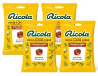 Ricola Original Herbal Cough Suppressant Throat Drops, 21ct Bag (Pack of 4)