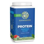 Vegan Organic Protein Powder Amino Acids | BCAA Yellow Peas Goji Berry Hemp Seed Coconut Keto Friendly Soy Free Dairy Free Plant-Based Protein Powder | Warrior Blend by Sunwarrior