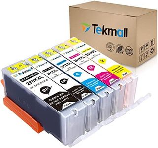 Tekmall Compatible C A K E Ink Cartridge PGI-280XXL CLI-281XXL 280 Ink 281, Work for TS702 Pixma TS6120 TS6220 TR7520 TR8520 TS9520 TS9521C TS8120 TS8220 TS9120 5 Pack