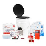 72HRS Essential Toilet - Emergency Survival Kit, Portable Toilet Kit, Survival Flooding Kit, Earthquake Kit, Disaster Kit, Outdoor Emergency Kit (1-4 Person) (1 Person)