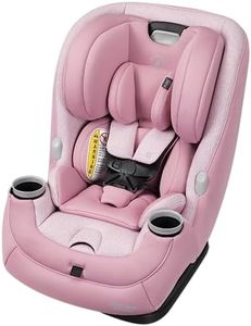 Maxi-Cosi Pria All-in-One Convertible Car Seat, Rear Facing Car Seat for Infants from 4-40 lbs, Forward Facing Car Seat up to 100 lbs in Booster Seat Mode, Rose Pink Sweater