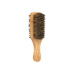 SUPVOX Boar Bristle Beard Brush Double Sided Bristle Hair Brush with Wood Handle for Men Straightening Smoothing Detangling M