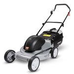 Sharpex 1800W Electric Lawn Mower 18 Inch Blade | Grass Cutting Machine with 70L Grass Catcher Box | Adjustable Height Lawn Mower Electric for Garden, Yard, and Farm (Single Phase 2.5HP motor, Grey)