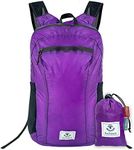 4Monster Hiking Daypack,Water Resistant Lightweight Packable Backpack for Travel Camping Outdoor (Purple, 16L)