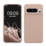 kwmobile Case Compatible with Google Pixel 8 Pro Case - TPU Silicone Phone Cover with Soft Finish - Antique Pink Matte