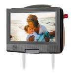 Qenker Portable DVD Player headrest Mount for Swivel and flip Style Portable DVD Player from 7 to 11 inch - Black