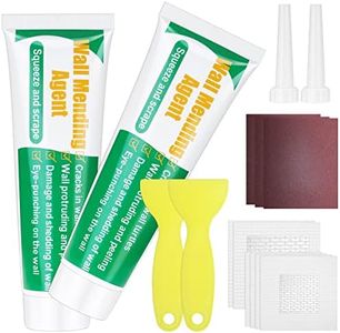 Drywall Repair Kit, Ranekie Drywall Hole Patch Kit Spackle Puddy Wall Repair Large Hole Patch Kit, Wall Mending Agent with Scraper Easy to Fill The Holes for Home Wall, Plaster Dent Repair - 2 Pcs