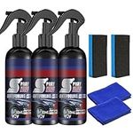 Multi-Functional Coating Renewal Agent, Car Coating Agent Nano Spray 120 Ml, 3 in 1 Ceramic Car Coating Nano Spray, 3 in 1 High Protection Quick Car Coating Spray (3 Pcs)