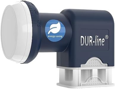 DUR-line Blue ECO Quad - Stromspar-LNB - 4 Teilnehmer - Premium-Qualität - [ Test SEHR GUT *] 4-Fach, digital, Full HD, 4K, 3D
