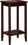 Umark Tall End Table, Side Table with Lower Shelf for Home Decor,living room, single table