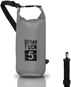 Bolsa Estanca 5L 10L 20L, Dry Bag Mare litros, Bolso Seco Mochila impermeable, bandolera ajustable, Seca Bolsa para Kayak Paseo Barco Canoa Pesca Rafting Camping Playa Natación Snowboard