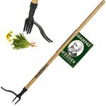 Grampa's Weeder - The Original Stand Up Weed Puller - Made with Real Bamboo & Steel Head Design - Easily Remove Weeds While Saving Your Knees & Back