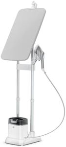 Rowenta IXEO, Steamer for Clothes with Ironing Board 65 Inches 45 Second Heatup, 1 Liter Capacity 1500 Watts Ironing, Portable, Fabric Steamer, Garment Steamer, Adjustable,White