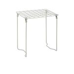 Honey-Can-Do BTS-06607 Freestanding Folding steel Locker Shelf, Silver, 11L x 9.25W x 12.75H