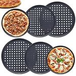 RHBLME 6 Pack Round Pizza Pan with 