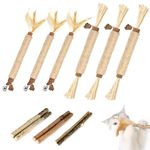 Tocirelo Cat Toys for Indoor Cats - Silvervine Sticks for Cats, 12 PCS Cat Chew Toys for Teeth Cleaning, Dental Catnip Sticks for Cats